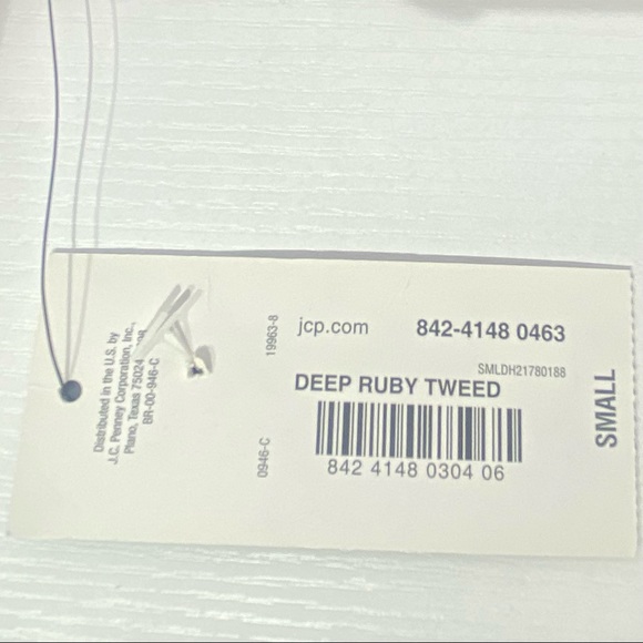 A.N.A. Mock Turtleneck Maroon Sweater High/Low NWT - Picture 10 of 12